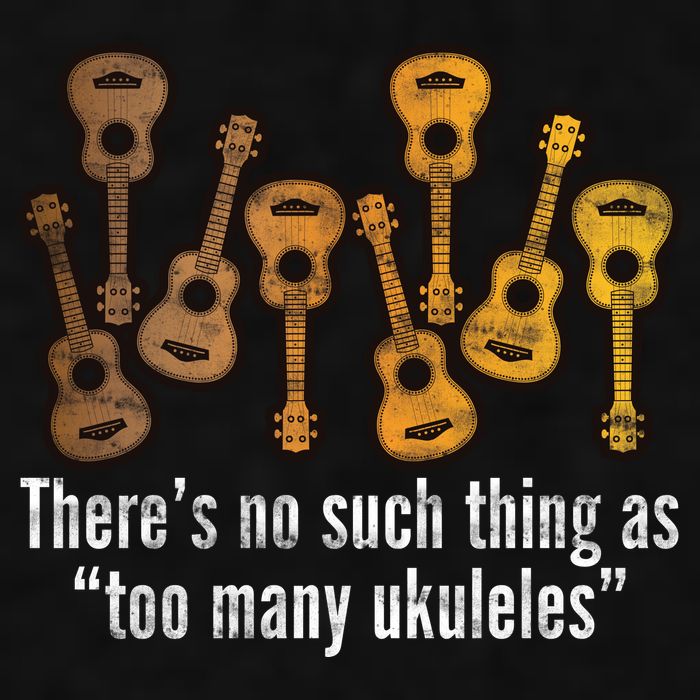 There's No Such Things As To Many Ukuleles Ladies PosiCharge Tri-Blend Wicking Tank