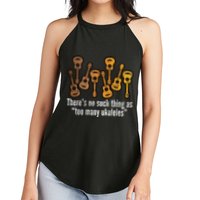There's No Such Things As To Many Ukuleles Women's Perfect Tri Rocker Tank