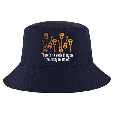 There's No Such Things As To Many Ukuleles Cool Comfort Performance Bucket Hat
