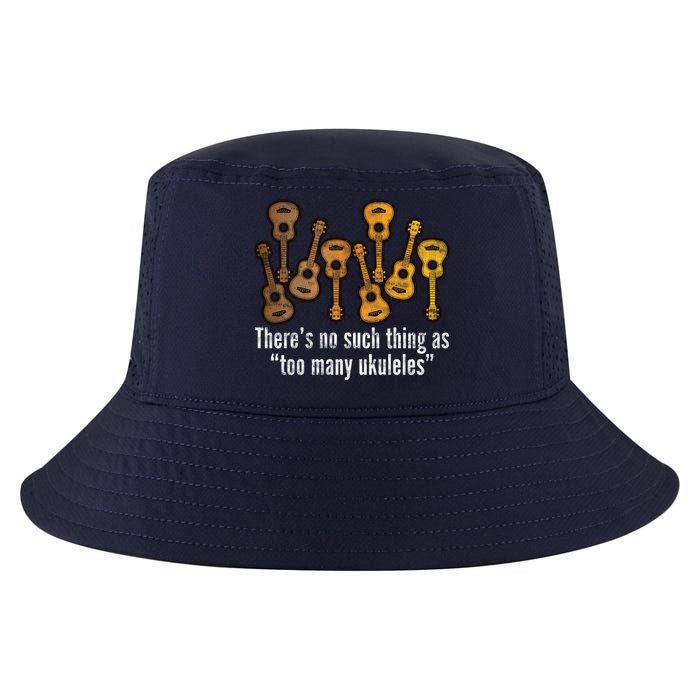 There's No Such Things As To Many Ukuleles Cool Comfort Performance Bucket Hat