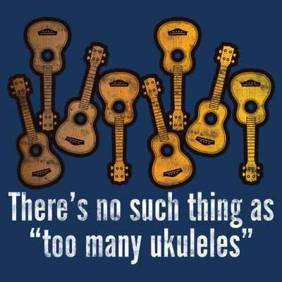 There's No Such Things As To Many Ukuleles T-Shirt