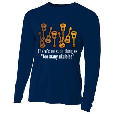 There's No Such Things As To Many Ukuleles Cooling Performance Long Sleeve Crew