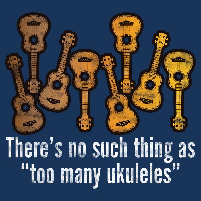 There's No Such Things As To Many Ukuleles Premium T-Shirt