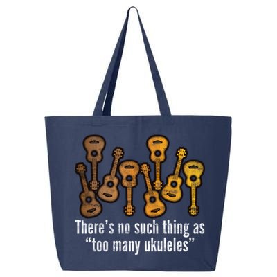 There's No Such Things As To Many Ukuleles 25L Jumbo Tote