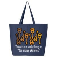 There's No Such Things As To Many Ukuleles 25L Jumbo Tote