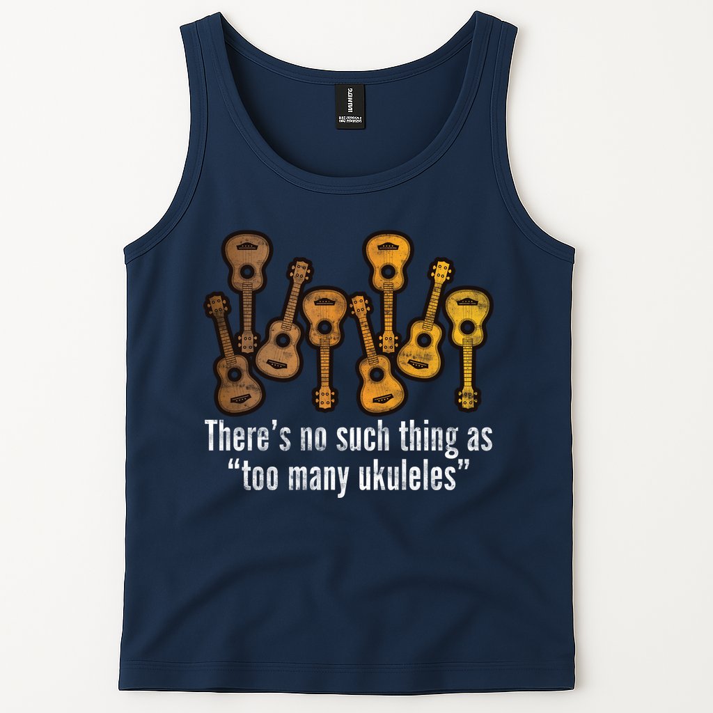 There's No Such Things As To Many Ukuleles Tank Top