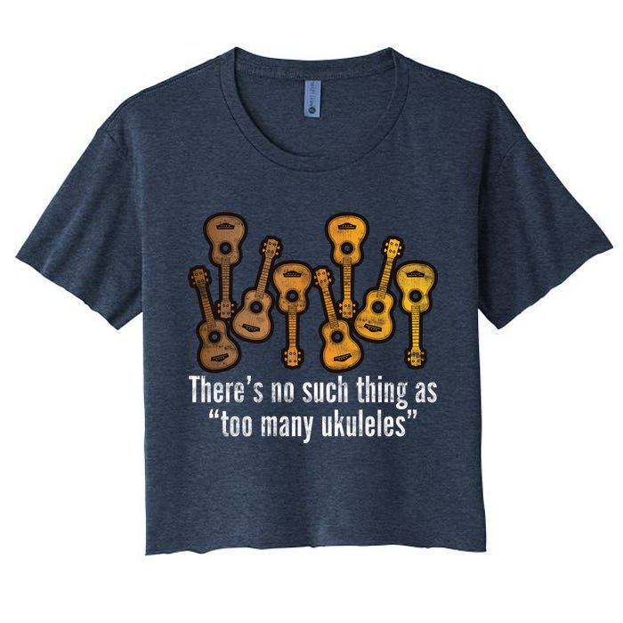 There's No Such Things As To Many Ukuleles Crop Top