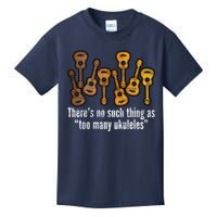 There's No Such Things As To Many Ukuleles Kids T-Shirt