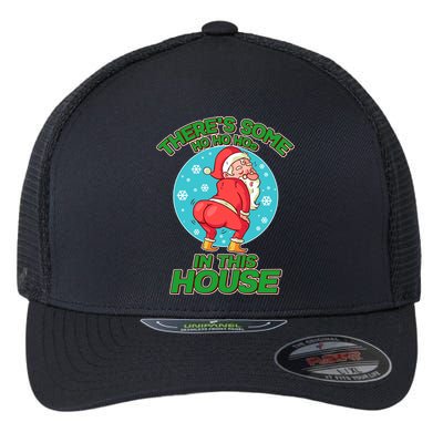 There's Some Ho Ho Hos In This House Twerking Santa Flexfit Unipanel Trucker Cap