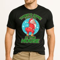 There's Some Ho Ho Hos In This House Twerking Santa Cooling Performance Crew T-Shirt