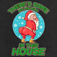 There's Some Ho Ho Hos In This House Twerking Santa Adult Drive Performance Visor