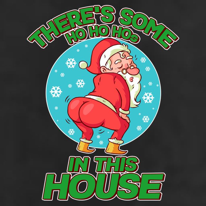 There's Some Ho Ho Hos In This House Twerking Santa Adult Drive Performance Visor
