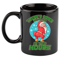 There's Some Ho Ho Hos In This House Twerking Santa 11oz C Handle Ceramic Mug