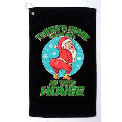 There's Some Ho Ho Hos In This House Twerking Santa Golf Towel