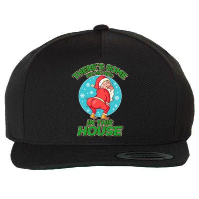 There's Some Ho Ho Hos In This House Twerking Santa Wool Snapback Cap