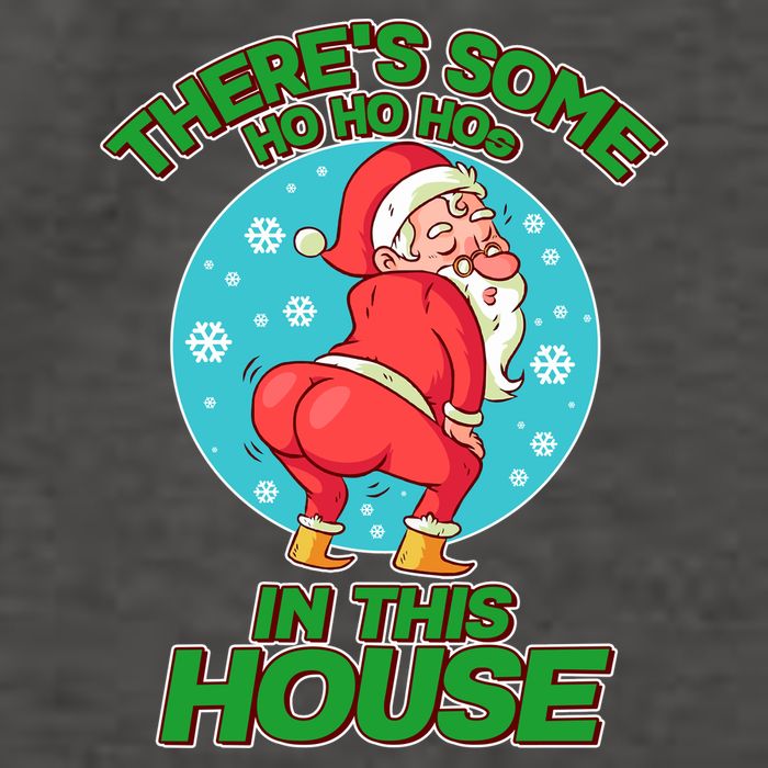 There's Some Ho Ho Hos In This House Twerking Santa Vector Backpack