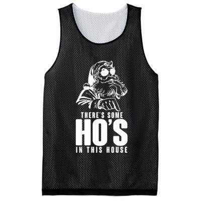 There's Some Ho's In This House Funny Vintage Christmas Mesh Reversible Basketball Jersey Tank
