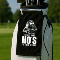 There's Some Ho's In This House Funny Vintage Christmas Golf Towel