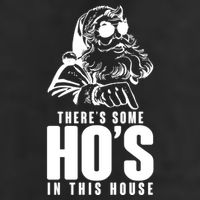 There's Some Ho's In This House Funny Vintage Christmas Golf Towel