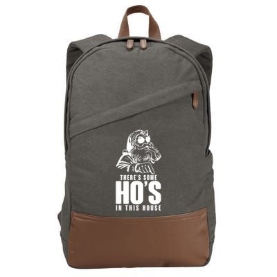 There's Some Ho's In This House Funny Vintage Christmas Cotton Canvas Backpack