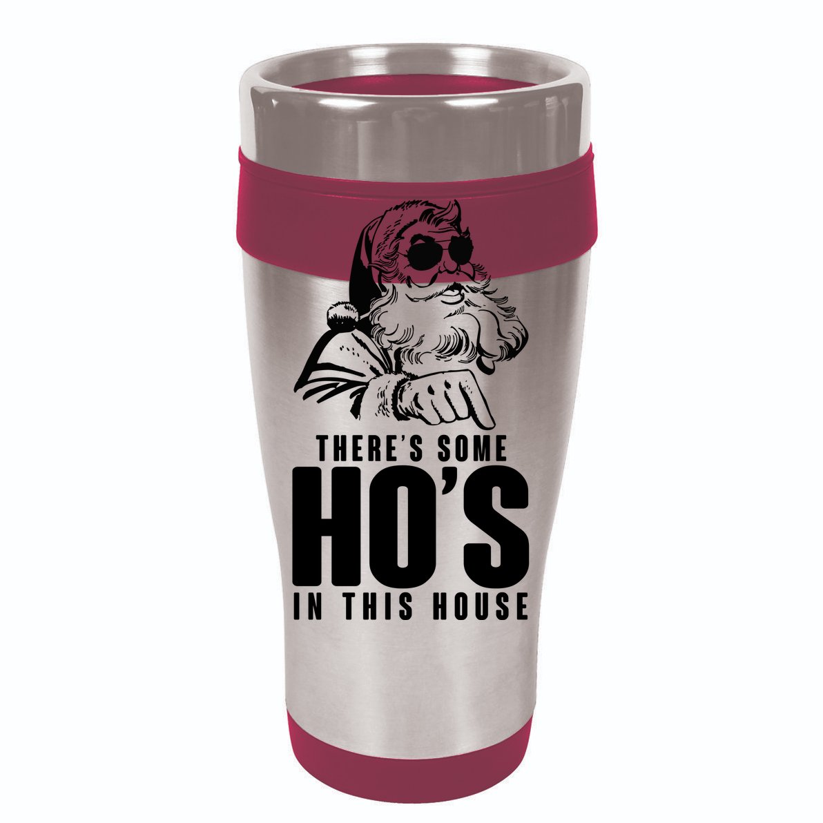 There's Some Ho's In This House Funny Vintage Christmas Womens T-Shirt