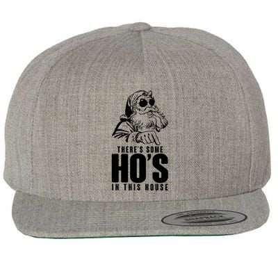 There's Some Ho's In This House Funny Vintage Christmas Wool Snapback Cap