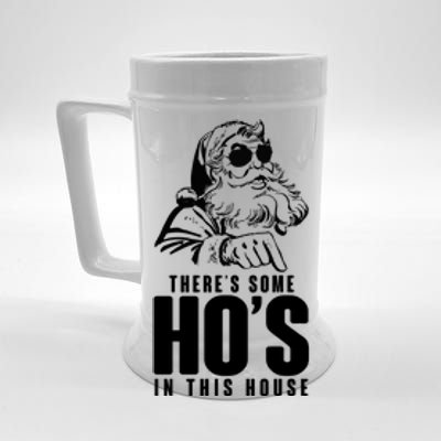 There's Some Ho's In This House Funny Vintage Christmas Beer Stein