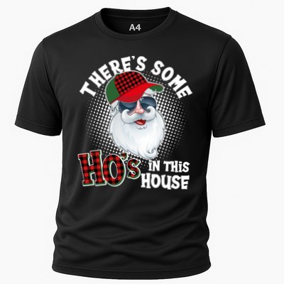 There's Some Ho's In This House Plaid Santa Performance Shirt