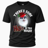 There's Some Ho's In This House Plaid Santa Cooling Performance Crew T-Shirt