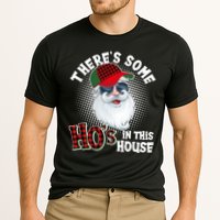 There's Some Ho's In This House Plaid Santa Cooling Performance Crew T-Shirt