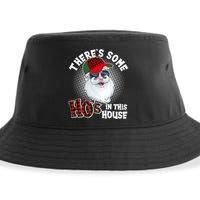 There's Some Ho's In This House Plaid Santa Sustainable Bucket Hat