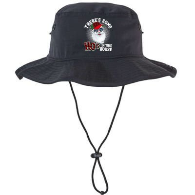 There's Some Ho's In This House Plaid Santa Bucket Hat