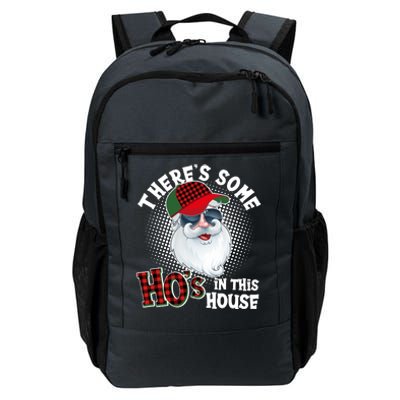 There's Some Ho's In This House Plaid Santa Daily Commute Backpack