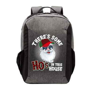 There's Some Ho's In This House Plaid Santa Vector Backpack