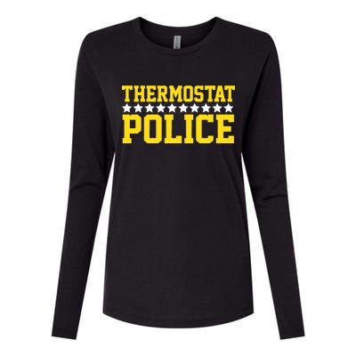 Thermostat Police Womens Cotton Relaxed Long Sleeve T-Shirt