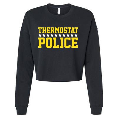 Thermostat Police Cropped Pullover Crew