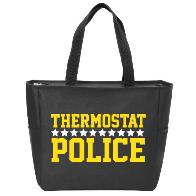 Thermostat Police Zip Tote Bag