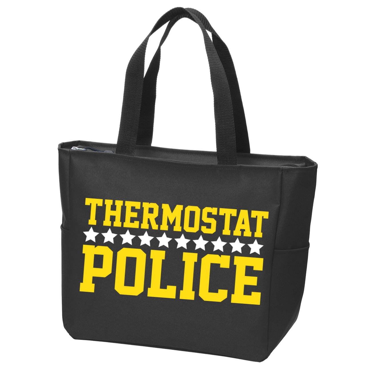 Thermostat Police Zip Tote Bag