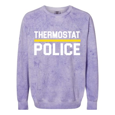 Thermostat Police Logo Colorblast Crewneck Sweatshirt