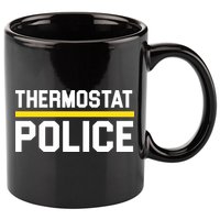 Thermostat Police Logo 11oz C Handle Ceramic Mug