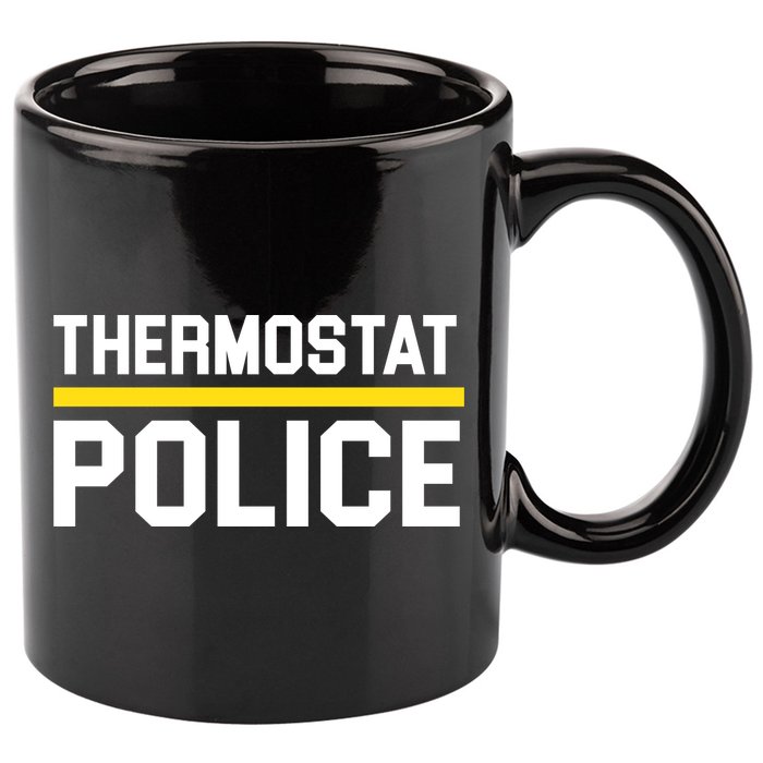 Thermostat Police Logo 11oz C Handle Ceramic Mug