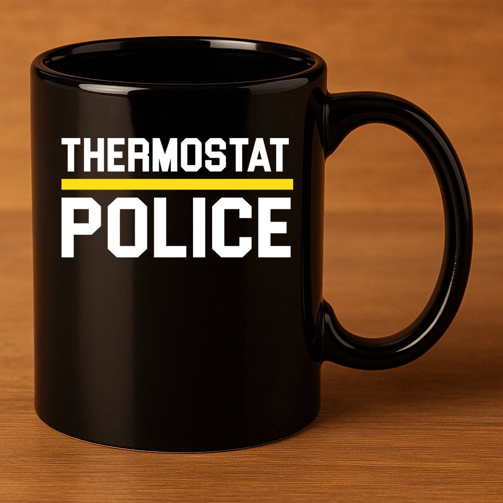 Thermostat Police Logo 11oz C Handle Ceramic Mug