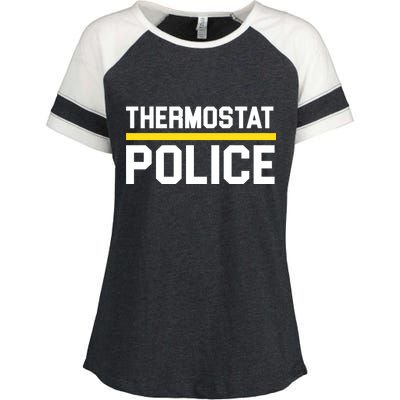 Thermostat Police Logo Enza Ladies Jersey Colorblock Tee