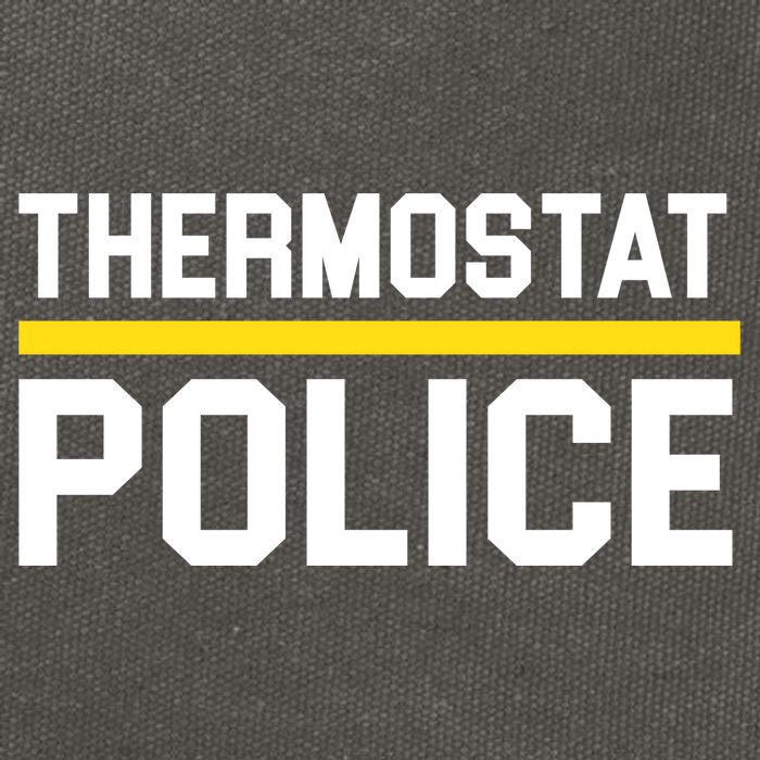 Thermostat Police Logo Cotton Canvas Backpack