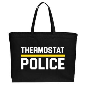 Thermostat Police Logo Cotton Canvas Jumbo Tote