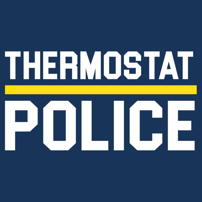 Thermostat Police Logo 7 Panel Mesh Trucker Snapback Hat