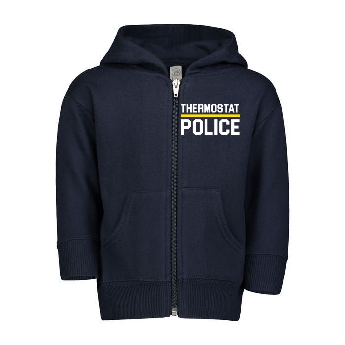 Thermostat Police Logo Toddler Zip Fleece Hoodie