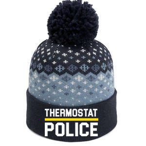 Thermostat Police Logo The Baniff Cuffed Pom Beanie