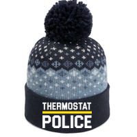 Thermostat Police Logo The Baniff Cuffed Pom Beanie