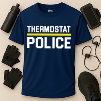 Thermostat Police Logo Cooling Performance Crew T-Shirt